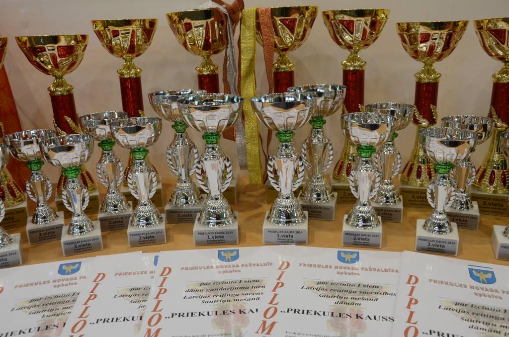 FOTO: Noskaidroti "Priekules Kausa" čempioni šautriņu mešanā