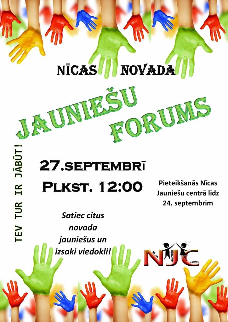 Nīcā būs novada Jauniešu forums