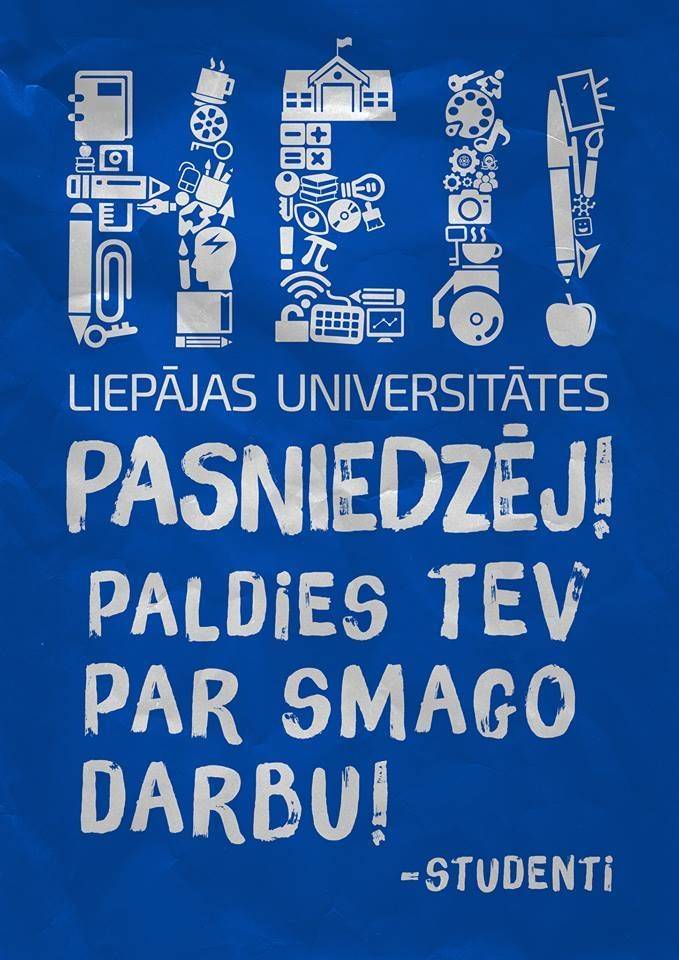 Studenti organizē Pasniedzēju nedēļu "Labie darbiņi"