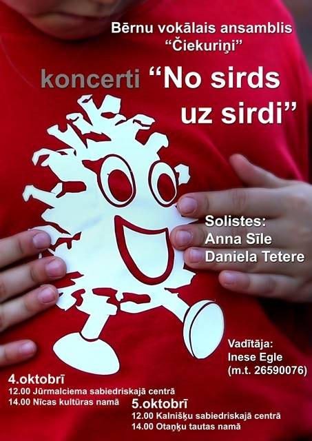 Nīcas novadā ar koncertiem uzstāsies "Čiekuriņi"