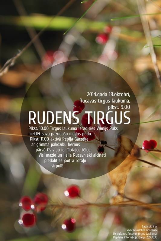 Rucavā norisināsies Rudens tirgus