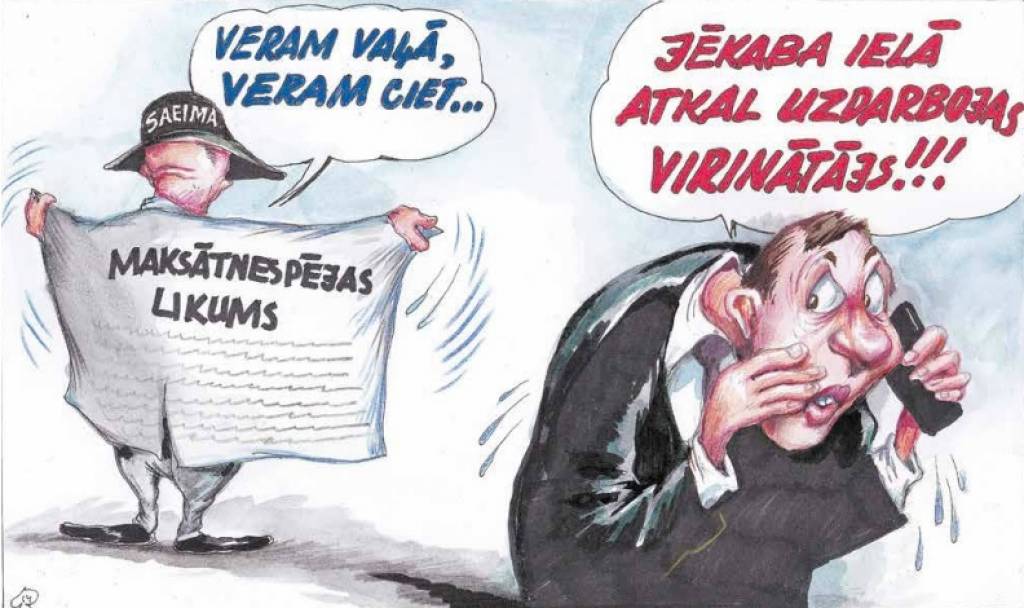 DB karikatūra: Saeimas paraugstunda efektīvai strādāšanai 