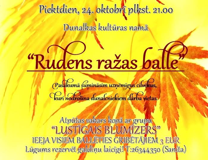 Rudens ražas balle Dunalkā