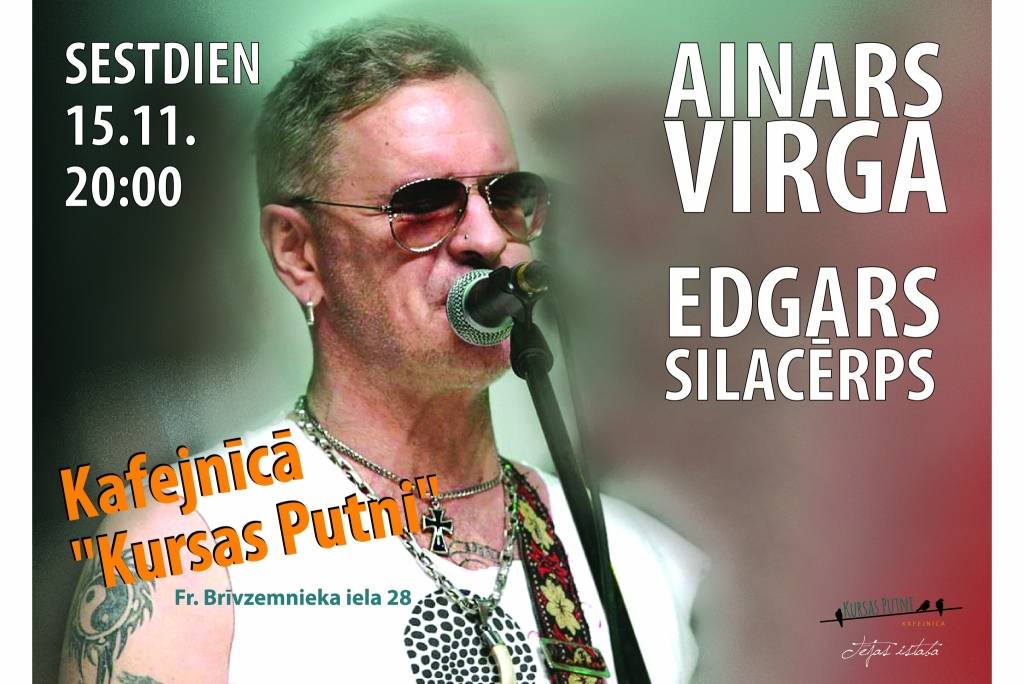 Roka vakars ar "līvu" Ainaru Virgu un "Credo" ģitāristu Edgaru Silacērpu