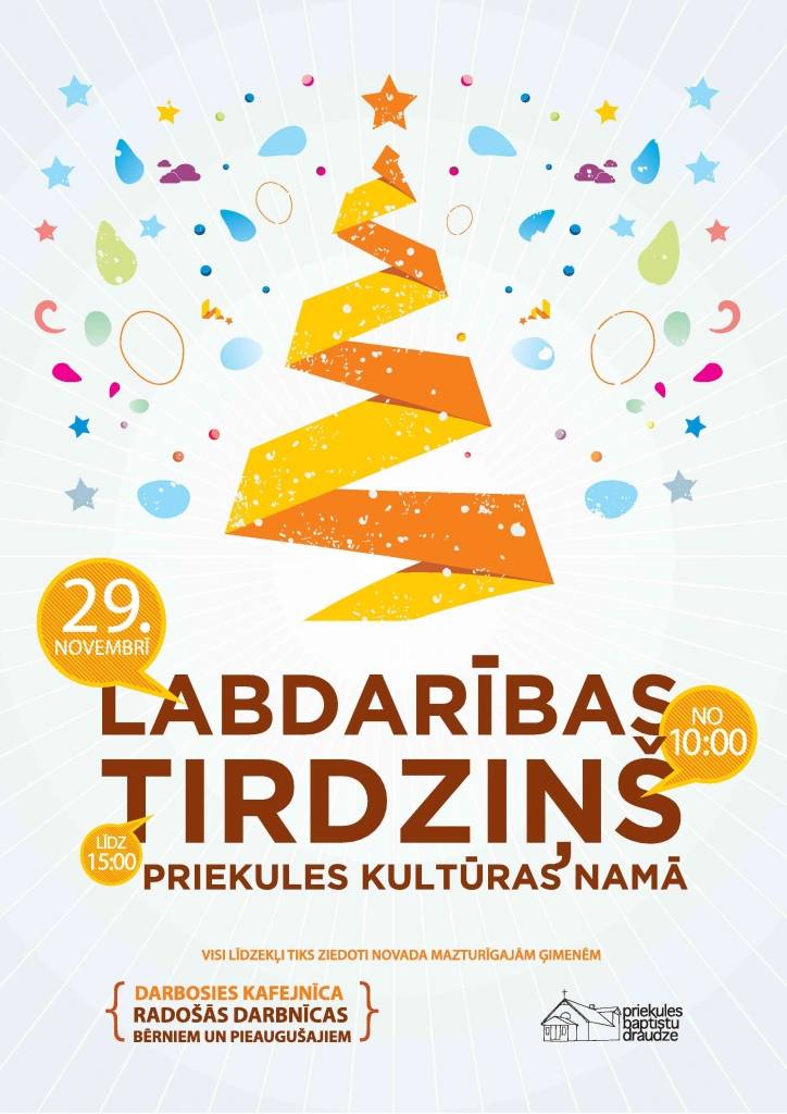Priekulē notiks labdarības tirdziņš