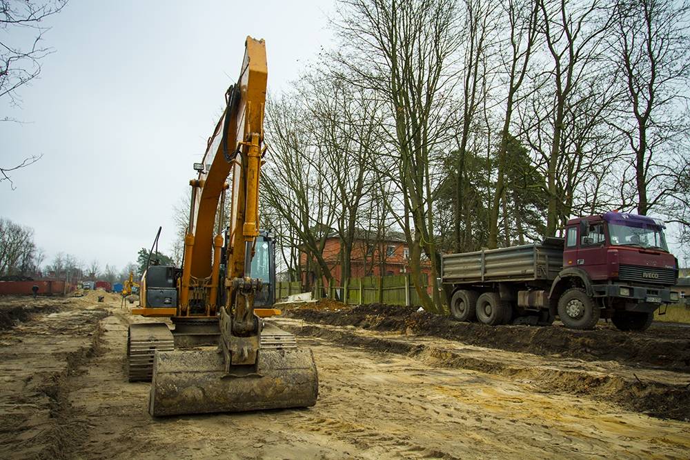 FOTO: Infrastruktūras izbūve Karostā