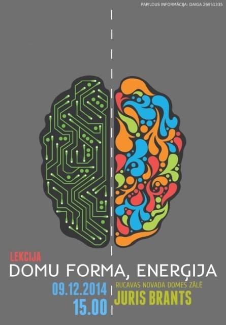 Rucavā būs lekcija par domu formu un enerģiju