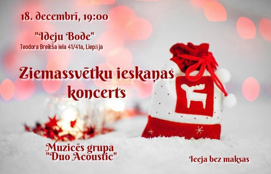 Aicina uz Ziemassvētku dziesmu koncertu "Ideju bodē"