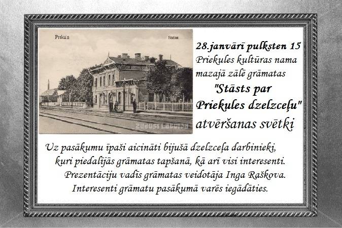 Priekules dzelzceļa vēsturei velta grāmatu