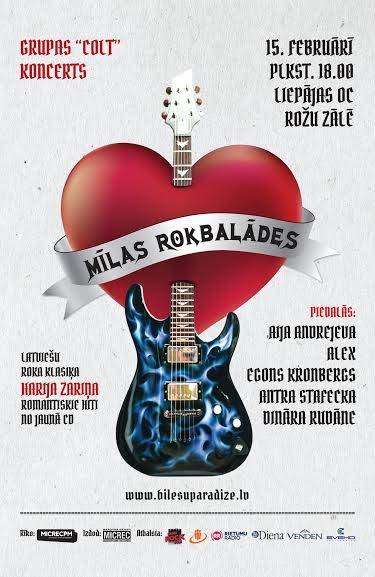Latviešu roka klasikas koncerts "Mīlas rokbalādes"