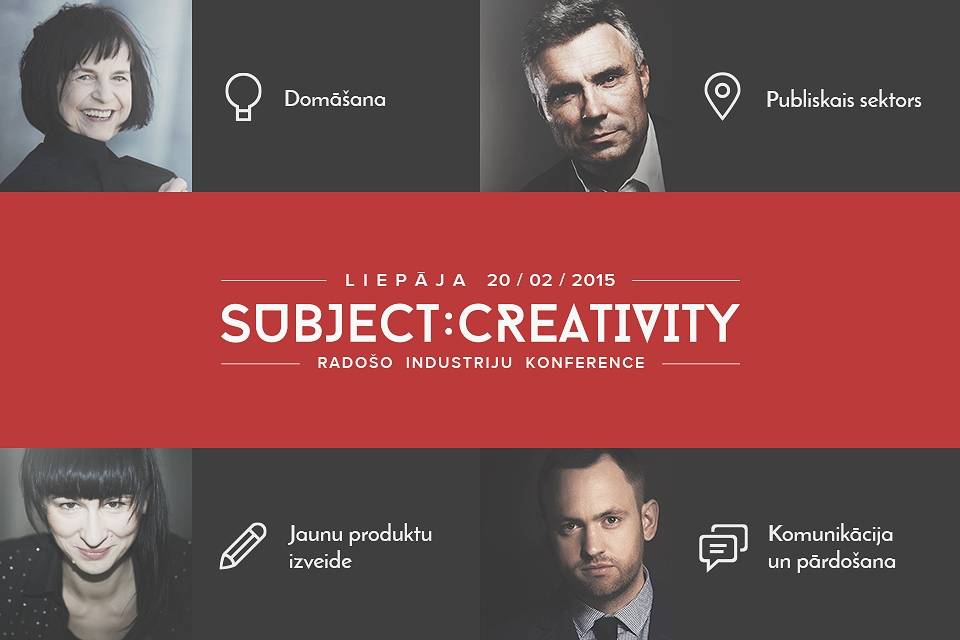 Liepājā zināmi lektori stāstīs par radošo domāšanu