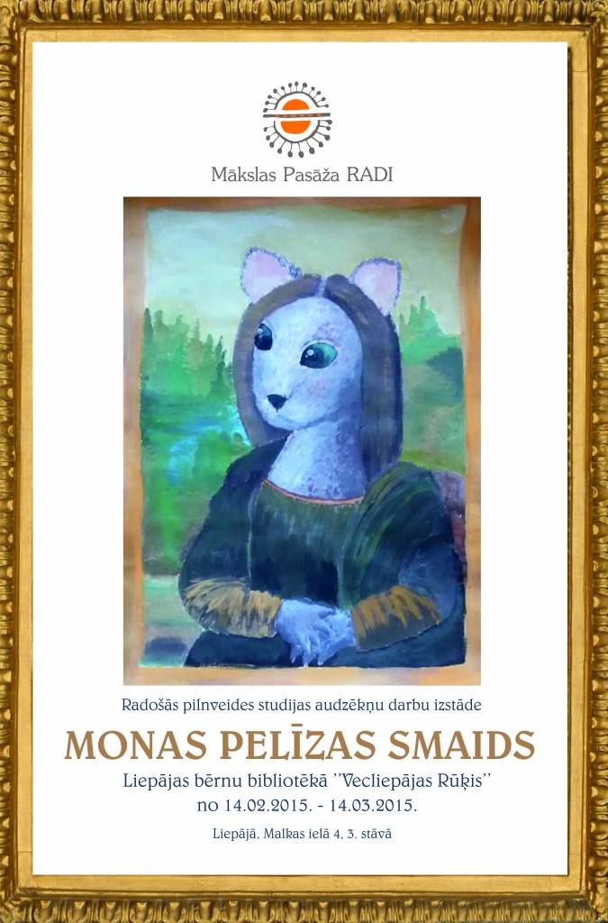 Atklās "Mākslas pasāžas Radi" audzēkņu darbu izstādi "Monas Pelīzas smaids"