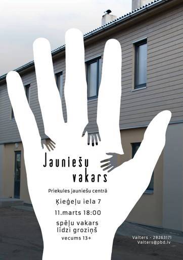 Jauniešu vakars – spēļu vakars