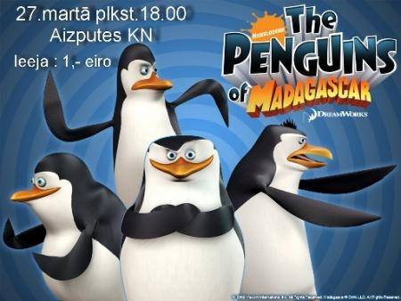 Animācijas filma “Madagaskaras pingvīni”
