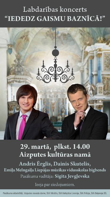 Labdarības koncerts “Iededz gaismu baznīcā”