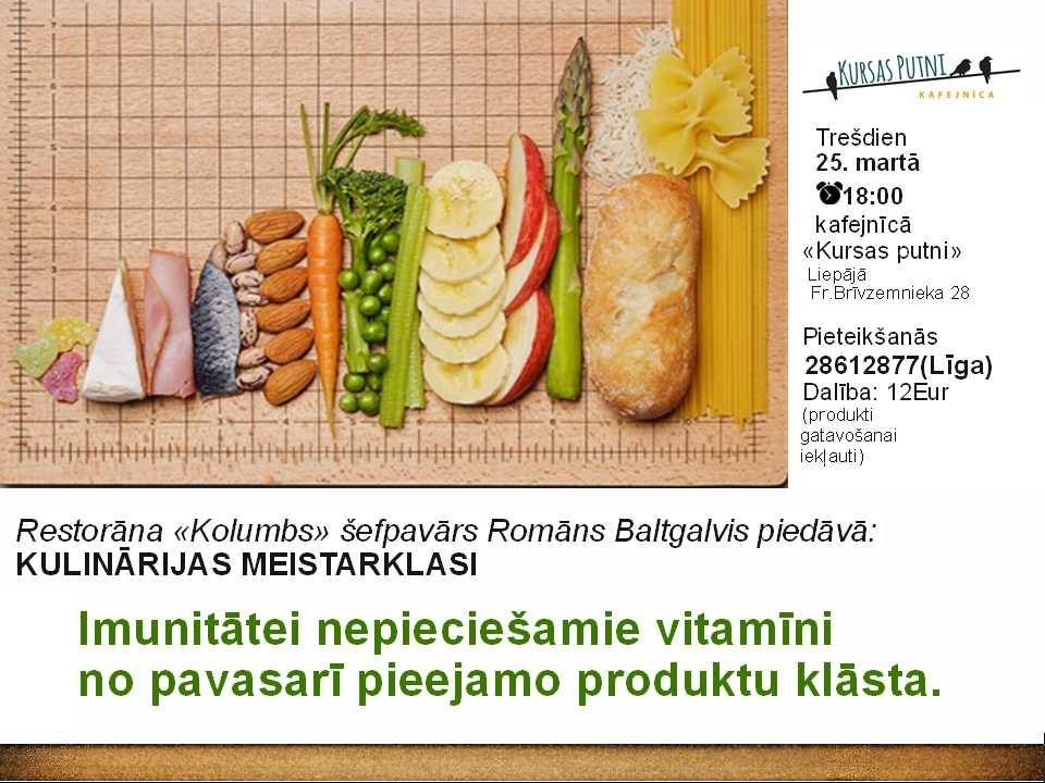 "Kursas putnos" notiks kulinārijas meistarklase