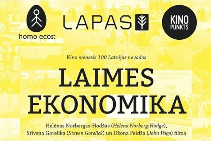 Demonstrēs dokumentālo filmu "Laimes ekonomika"