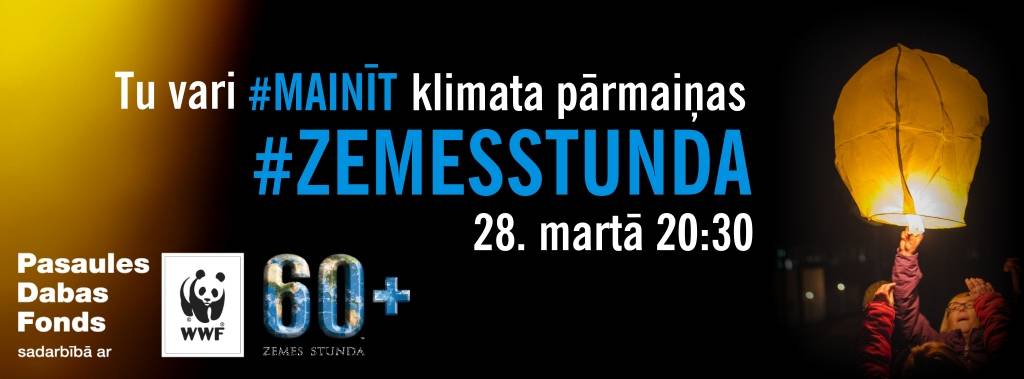 "Zemes stundas" laikā aicina izslēgt gaismu 