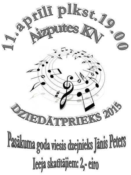 Konkurss – koncerts “Dziedātprieks 2015”