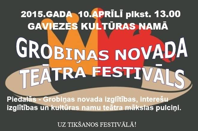 Notiks Grobiņas novada bērnu un jauniešu amatierteātru festivāls