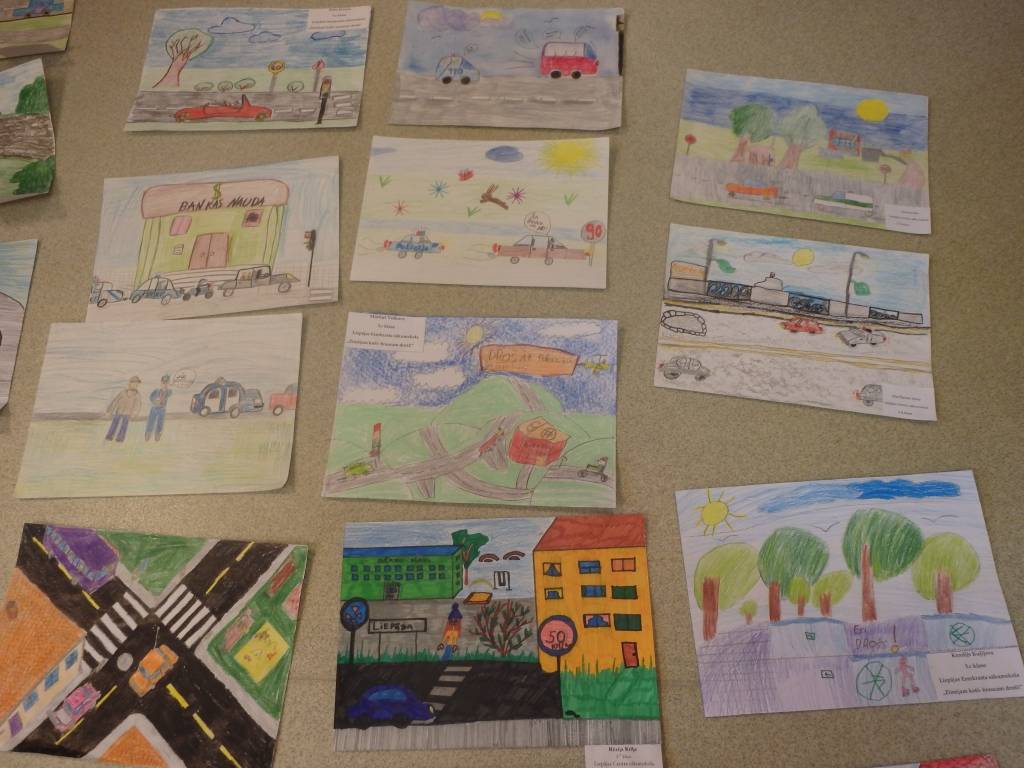 Arī bērni domā par drošu braukšanu!