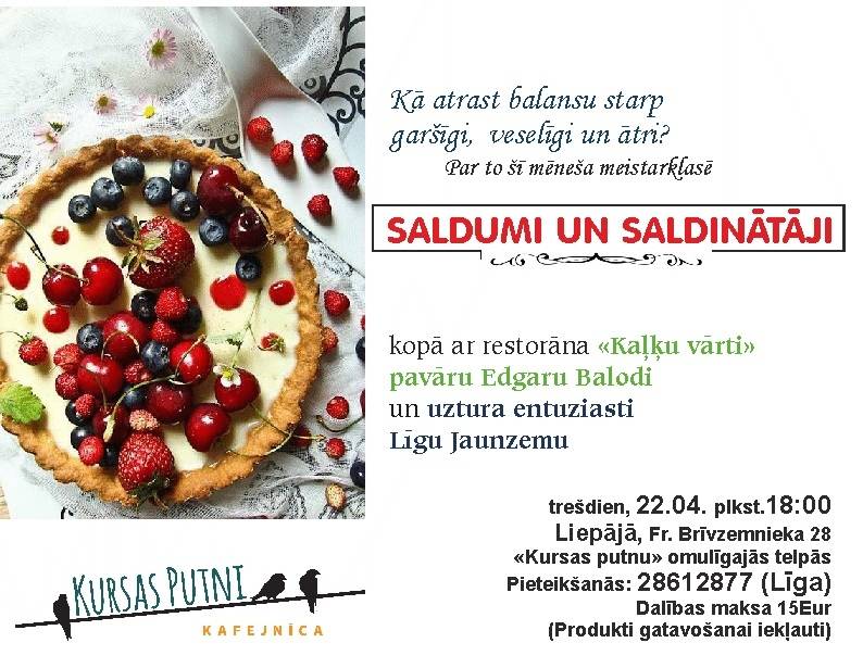 "Kursas putnos" būs gatavošanas meistarklase ar "Kaļķu vārti" pavāru Edgaru Balodi