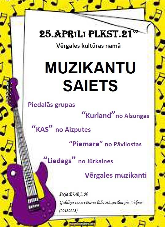 Muzikantu saiets Vērgalē