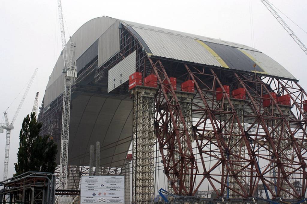 Ziedotāji Černobiļas atomelektrostacijas jaunā sarkofāga izveidei pārskaitīs 180 miljonus eiro