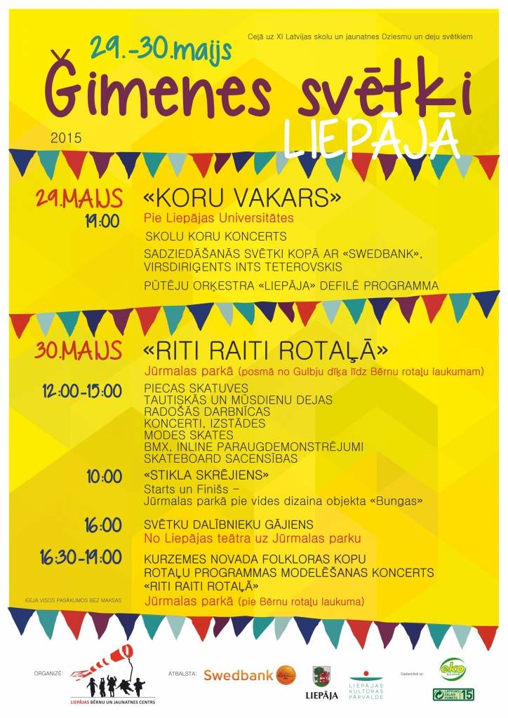 Vērienīgi svinēs Ģimenes svētkus