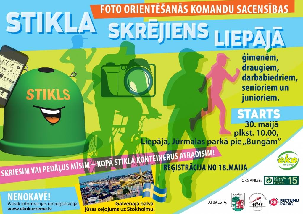 Liepājā aicina pieteikties "Stikla skrējienam"