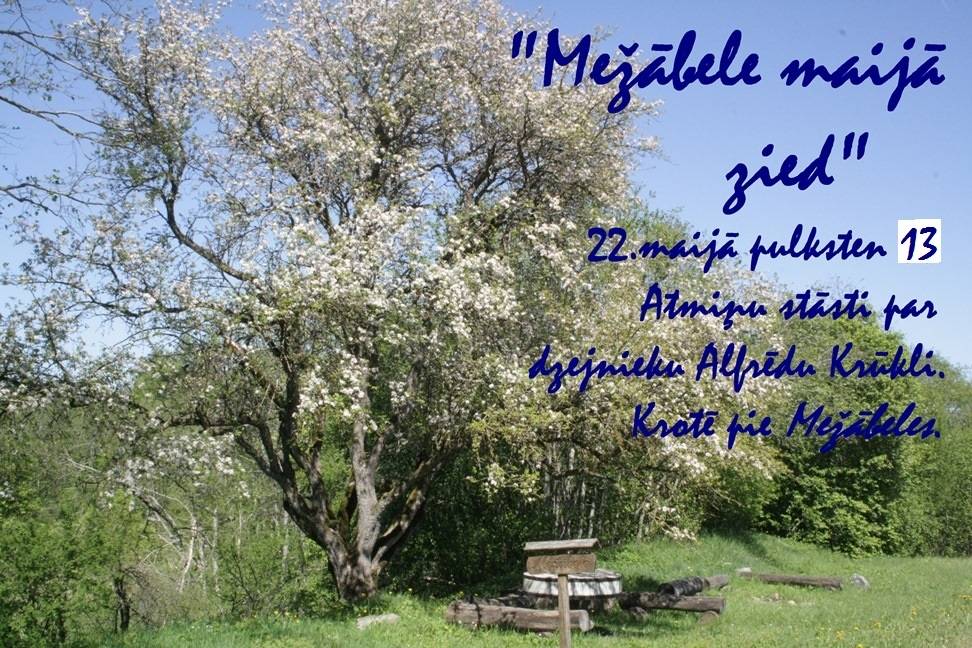 Krotē notiks pasākums "Mežābele maijā zied"