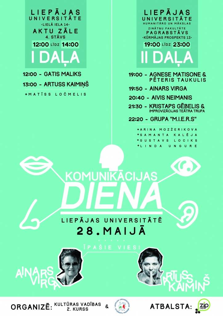 FOTO: LiepU komunikācijas dienu pagodina arī Artuss Kaimiņš