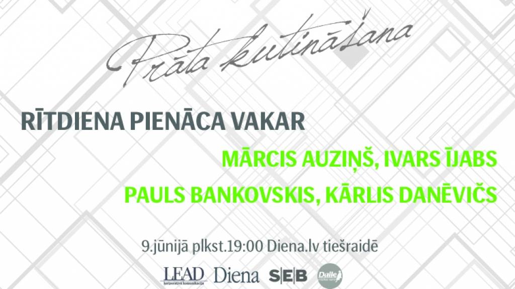 TIEŠRAIDE: Prāta kutināšanas diskusija Rītdiena pienāca vakar