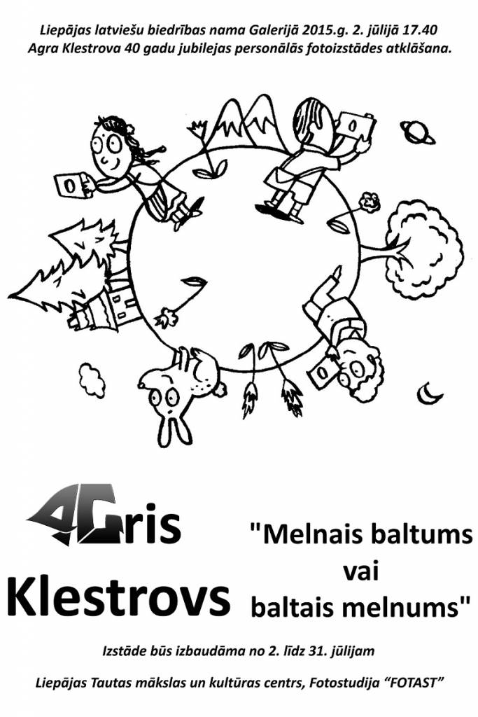Aicina uz Agra Klestrova 40 gadu jubilejas fotoizstādes atklāšanu