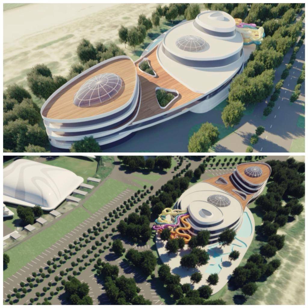 Publisko iecerētā SPA kūrorta vizualizāciju