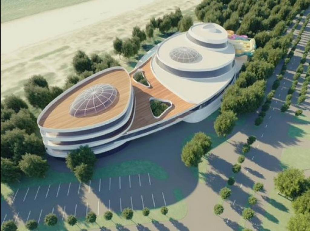 Publisko Liepājā iecerētā SPA kūrorta vizualizāciju