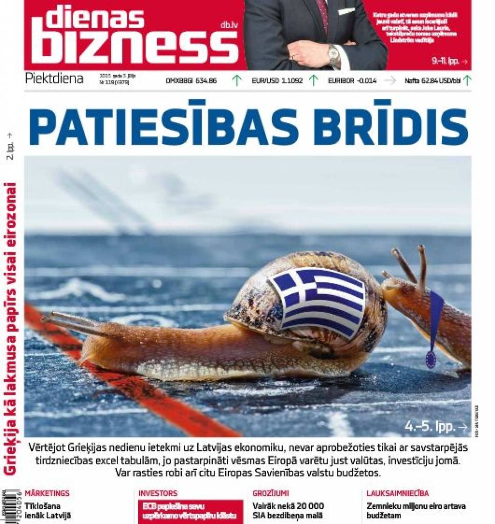 Dienas tēma: Kas notiek Grieķijā un Eiropas Savienībā? 