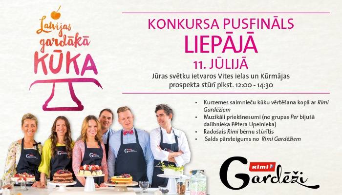 Sestdien Liepājā noskaidros gardāko kūku Kurzemē