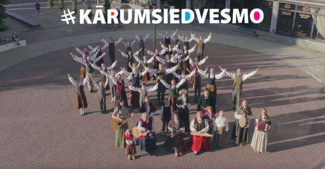 Liepājas folkloras kopa un tautas deju ansamblis ierakstīs dziesmas video klipu kopā ar Ralfu Eilandu 