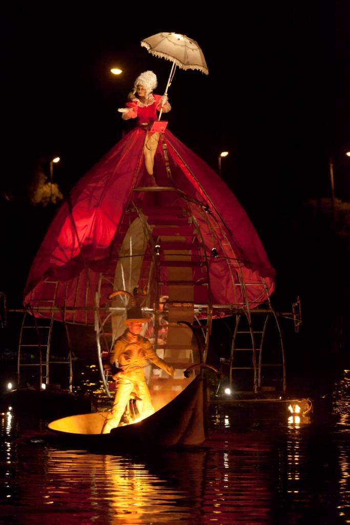 "Dzīres Kuldīgā" atklās ar grandiozu šovu uz ūdens "Baseina trakuļi"