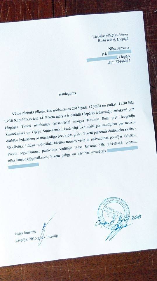 Liepājas dome atļauj piketu pret tiesas "nesamērīgi maigo" spriedumu pedofiliem; tiesnese ar protestētājiem netiksies