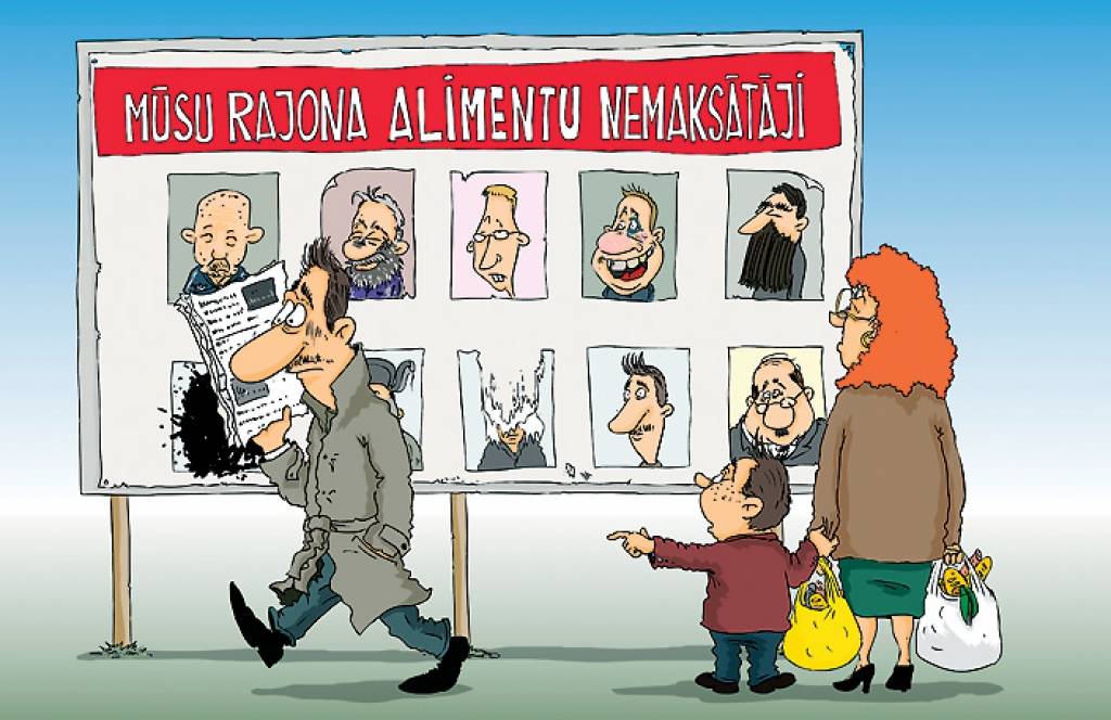Alimentu ignorētāju publiska kaunināšana jau uzlabo iekasējumus