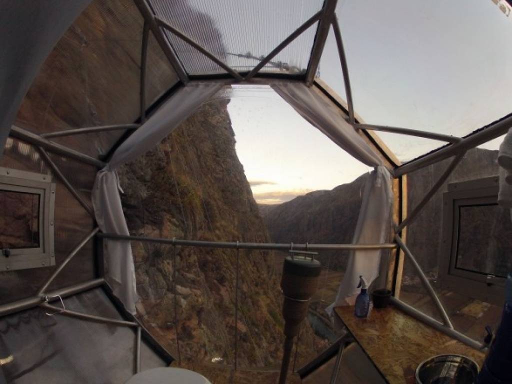 Vai esi kādreiz vēlējies pabūt kondora ligzdā? Šis ir kaut kas līdzīgs!