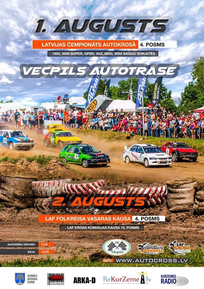 Latvijas čempionāta autokrosā ceturtais posms