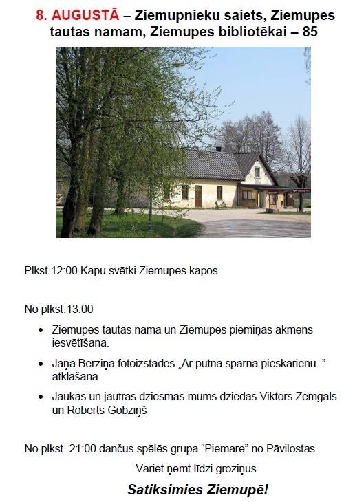 Aicina uz ziemupnieku saietu