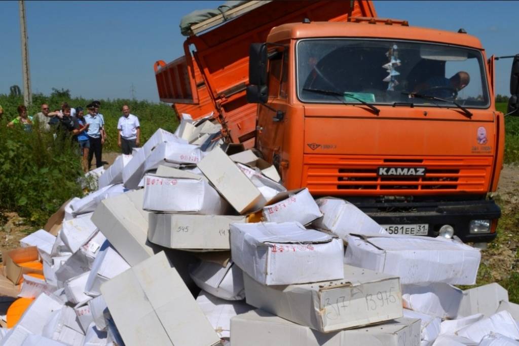 Krievijā iznīcinātas gandrīz 320 tonnas sankciju sarakstā iekļauto produktu