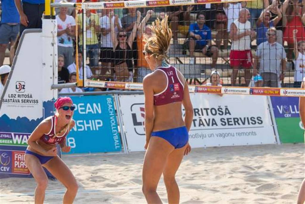 Graudiņa un Ņečiporuka pārliecinoši triumfē Rīgā notiekošajā Eiropas U-18 čempionātā