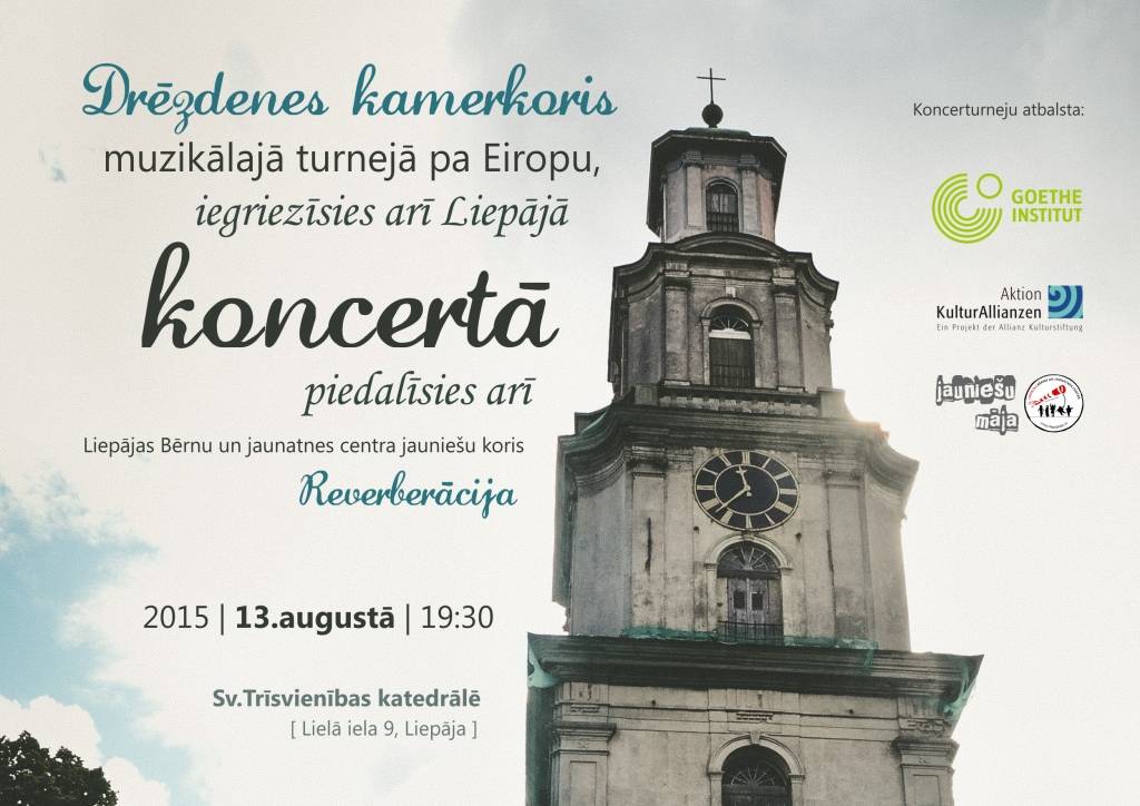 Drēzdenes kamerkoris un Liepājas Bērnu un Jaunatnes centra jauniešu koris “Reverberācija”