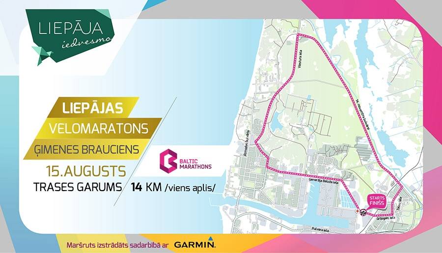 Saistībā ar velomaratona norisi Liepājā sestdien gaidāmi satiksmes ierobežojumi