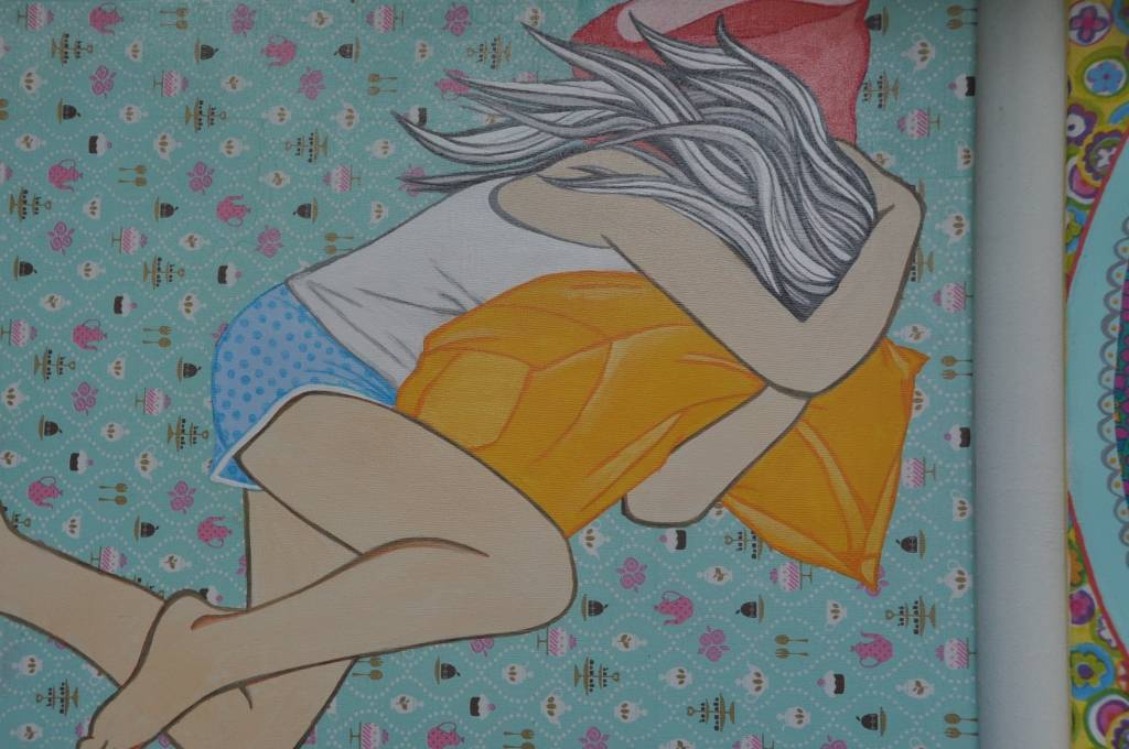 FOTO: Diānas Krūmiņas darbu pirmā personālizstāde "Madammm..."